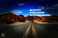 route qui mène vers l'horizon